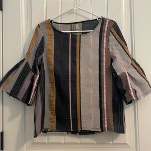 Dolan Left Coast Jacquard Stripe Too with Bell Sleeves